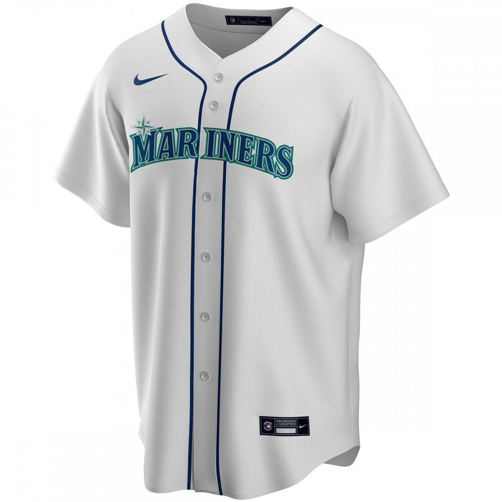 Seattle Mariners Home Replica Custom Jersey - White-Pro Kit Vault | Brand New 26/27 Sports Jerseys